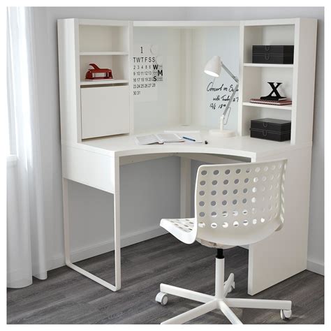 MICKE Corner workstation White 100x142 cm   IKEA