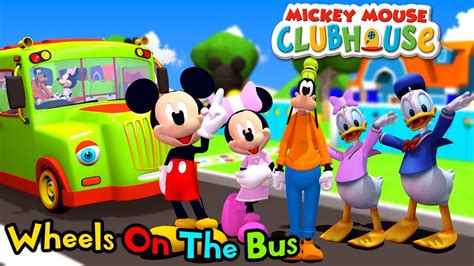 Mickey Mouse Clubhouse Wheels On The Bus | Nursery Rhymes ...