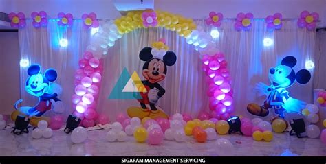 Mickey Mouse Themed Birthday Decoration @ Le Royal Park ...