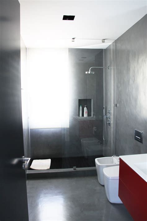 microcemento en baños pequeños, duchas de microcemento ...