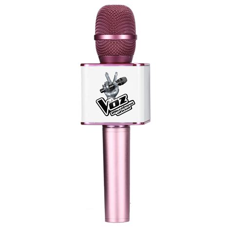 Micrófono del programa La Voz de Antena 3 en color rosa y ...