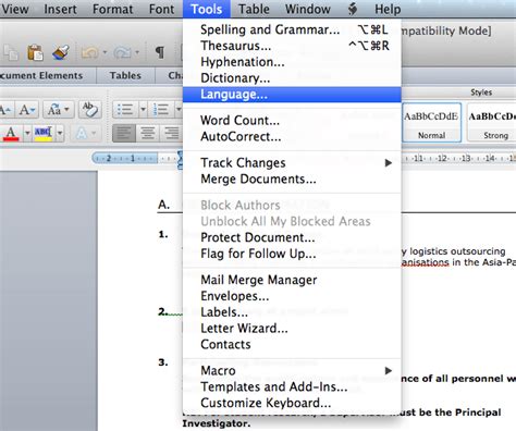 Microsoft Word Document Change Language   makemorning