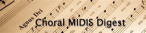 MIDIS Corales y Partituras / Choral MIDIS and Scores