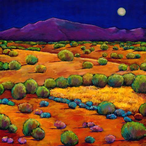 Midnight Sagebrush Painting by Johnathan Harris