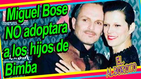 Miguel Bose no adoptara a los hijos de Bimba.   YouTube