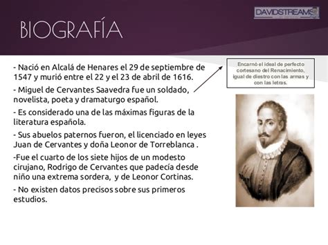 Miguel de Cervantes Saavedra   Biografía   Obra