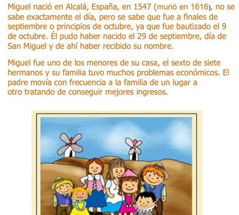 Miguel de Cervantes Saavedra, una biografía para niños ...