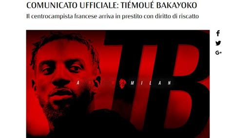 Milan, UFFICIALE Bakayoko: i dettagli | Primapagina ...