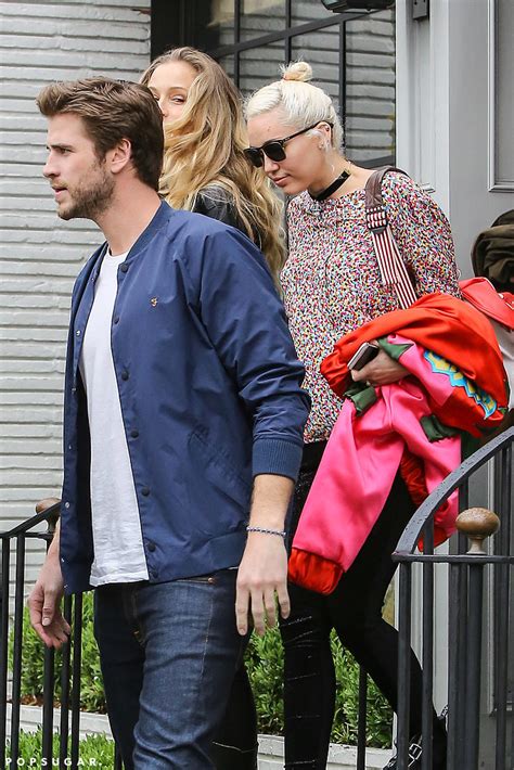 Miley Cyrus and Liam Hemsworth Out in LA April 2016 ...