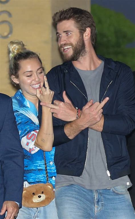 Miley Cyrus & Liam Hemsworth Are All Smiles as They Make ...