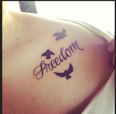 Mine. Freedom. Clavicle tattoo. | Tattoo ideas | Pinterest ...