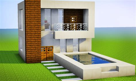 Minecraft   Como fazer sua Primeira Casa Moderna Pequena ...