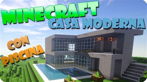 Minecraft Como Hacer Una Casa Moderna Con Piscina   YouTube