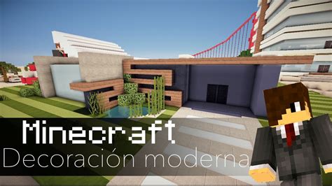Minecraft | Decoraciones para una casa moderna.   YouTube