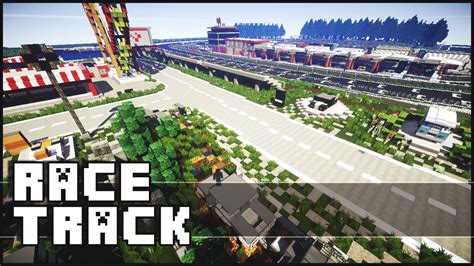 Minecraft   Super Epic Race Track  Brands Hatch UK    YouTube
