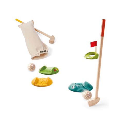 Mini Golf de madera Plantoys Set para 2 jugadores ...