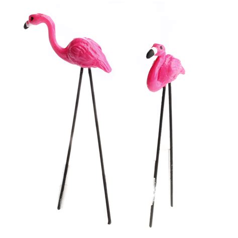 Miniature Decorative Flamingos   Fairy Garden Miniatures ...