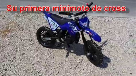 Minicross minimoto KXD50 703   YouTube