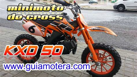 Minimoto Cross Minicross KXD 50   YouTube