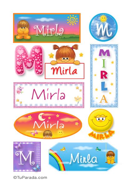 Mirla   Para stickers   Nombres de mujer   Stickers ...
