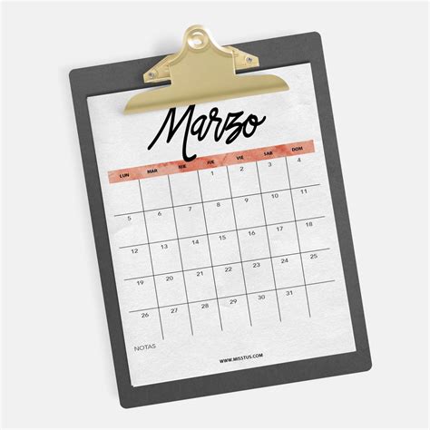 Miss Tus   Calendario para Marzo 2018 para pantalla e imprimir