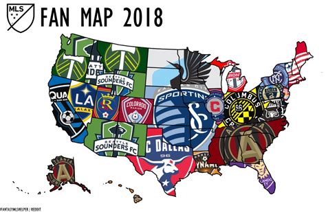 MLS Fan Map 2018 : MLS