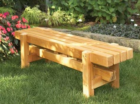 Modern benches, diy wooden benches outdoor homemade ...
