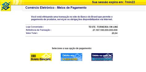 Módulo de Pagamento Online Banco do Brasil Ecommerce ...