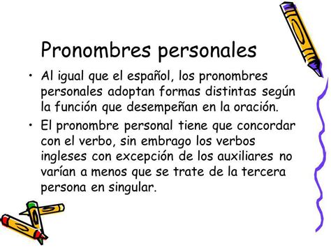 MODULO I Tema: Pronombres Personales Cuales son y como se ...