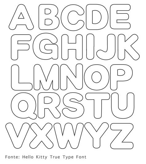 Moldes de letras em EVA para imprimir e recortar ...