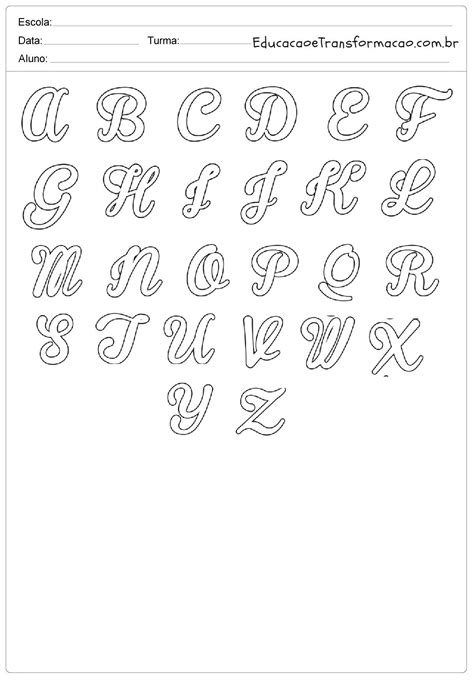 Moldes de Letras para imprimir   Letras do Alfabeto ...