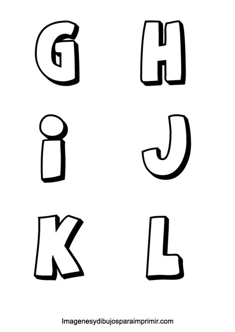 Moldes de letras para imprimir y recortar
