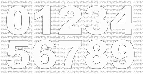 Moldes de números GRANDES para imprimir e alfabetizar | Ta ...