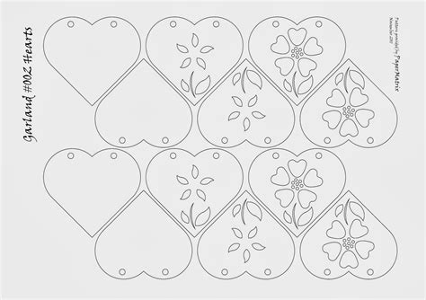 Moldes o Plantillas de Corazones. | Ideas y material ...