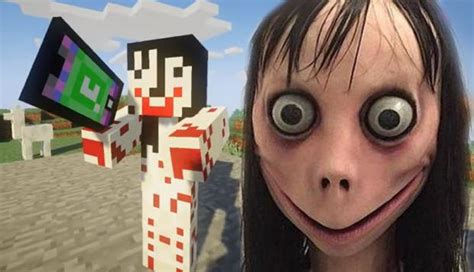 Momo  de WhatsApp aparece en Minecraft y aterra a miles ...