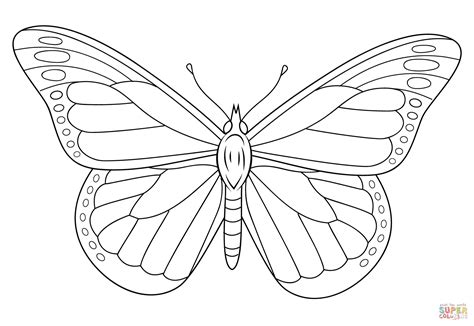 Monarch Butterfly coloring page | Free Printable Coloring ...