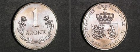Moneda 1 Krone Groenlandia Níquel/Cobre 1964 precio