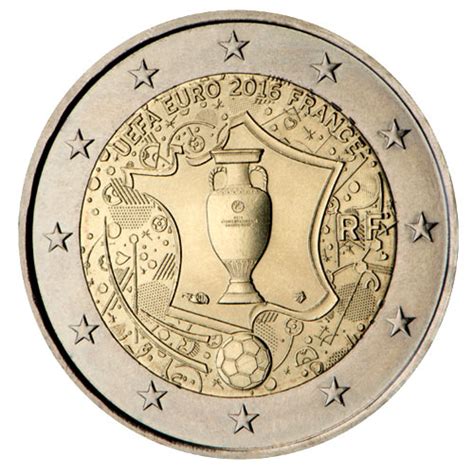 Moneda 2 euros de Francia 2016. Uefa Euro 16
