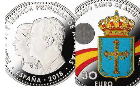 Moneda 30 euros España Leonor 2018   El Rincón del €uro y ...
