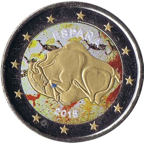 moneda conmemorativa 2 euros España 2015 Altamira color B ...