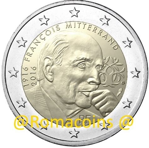 Moneda Conmemorativa 2 Euros Francia 2016 Mitterrand Unc ...