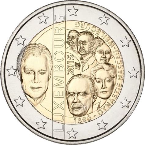 moneda conmemorativa 2 euros Luxemburgo 2015 Nassau ...