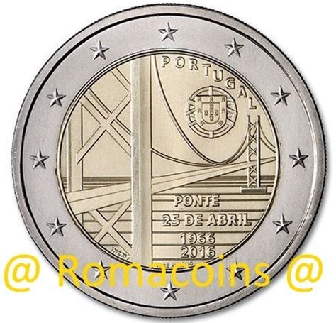 Moneda Conmemorativa 2 Euros Portugal 2016 25 Abril Unc ...