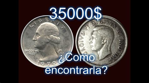 Moneda de 35,000 mil dolares  25 centavos 1970 usa  como ...