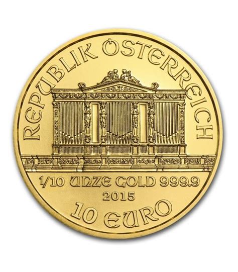 Moneda de Oro 1/10 oz Filarmónica de Viena