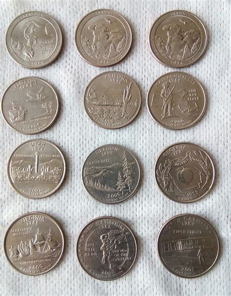 Monedas De 25 Centavos De Dólar De Los Estados Y Parques ...
