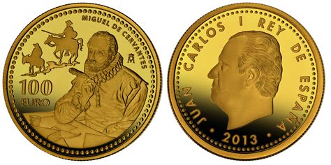 Monedas España 100€ y 10€ 2013 – “Miguel de Cervantes ...