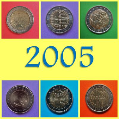Monedas y Mundo: 2005: Monedas Conmemorativas de 2 Euros