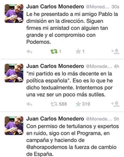 Monedero abandona Podemos después de encararse con Pablo ...