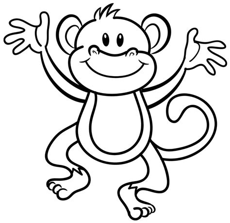 Monkey coloring page   Bestofcoloring.com